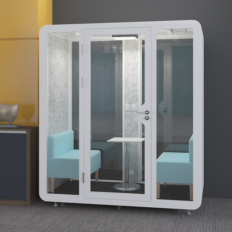 Sheet Metal Frame 2-3 People Soundproof Booth