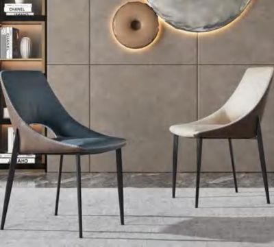2PCS Modern Italian Style PU Leather Dining Chair Set Of 2 Model NC946