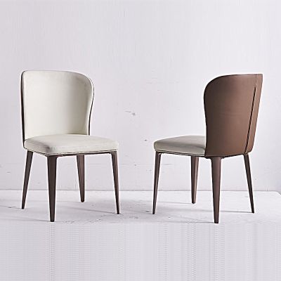 2PCS Modern Italian Style PU Leather Dining Chair Set Of 2 Model NC981