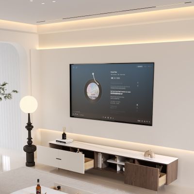 Stylish Contrasting Two-Tone TV Stand/TV Unit with Storage 