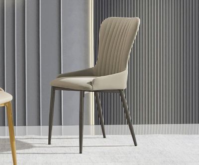 2PCS Modern Italian Style PU Leather Dining Chair Set Of 2 Model NC942