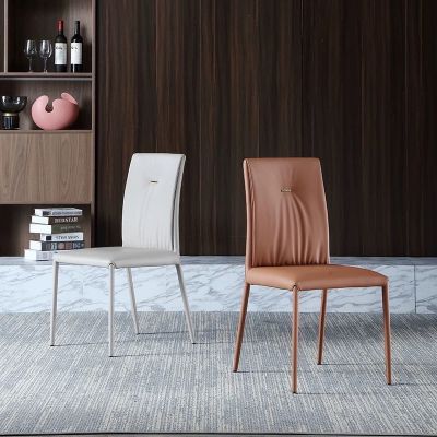 2PCS Modern Italian Style PU Leather Dining Chair Set Of 2 Model NC929