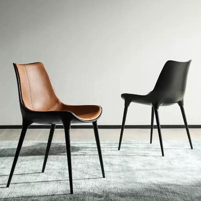 2PCS Arco Minimalist PU Leather Dining Chairs More Colours Customisable