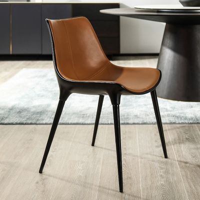 2PCS Arco Minimalist PU Leather Dining Chairs More Colours Customisable