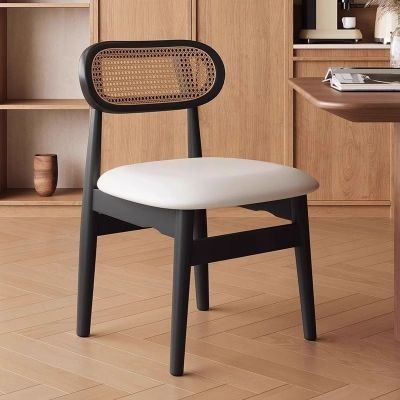 2PCS Charlie Rattan Back Wooden Dining Chair More Colours Customisable