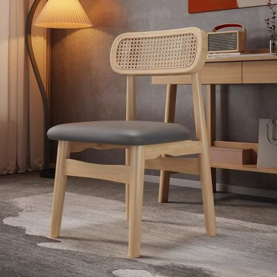 2PCS Charlie Rattan Back Wooden Dining Chair More Colours Customisable