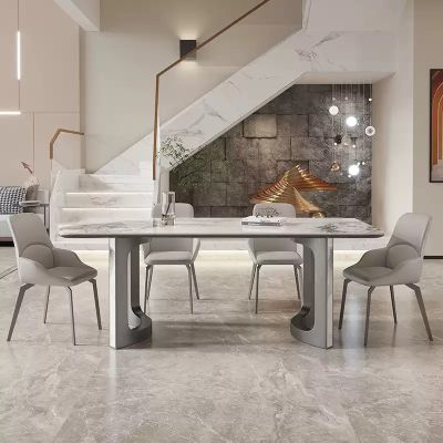 2PCS Modern Contoured PU Leather Dining Chairs More Colours Customisable