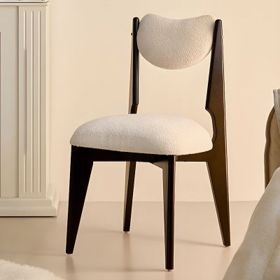 2PCS Modern Heart Back Boucle Dining Chair More Colours Customisable