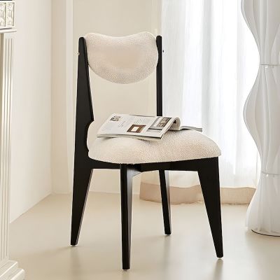 2PCS Modern Heart Back Boucle Dining Chair More Colours Customisable