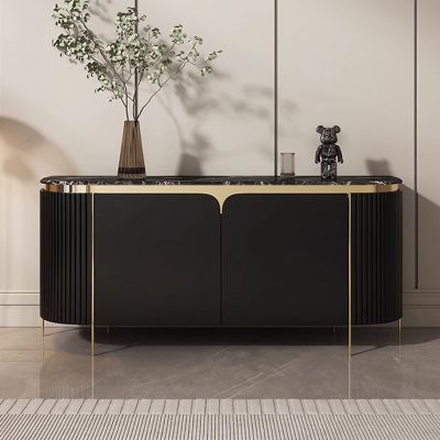 Modern Sintered Stone Sideboard Buffet with 4 Cabinets More Countertop colours are customisable