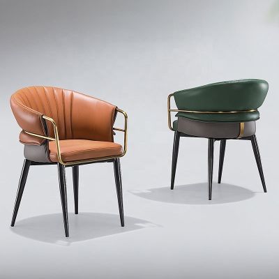 2PCS Double Layer PU Leather Dining Chairs More Colours Customisable