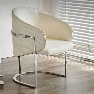 2PCS Glam Barrel PU Leather Dining Chairs More Colours Customisable