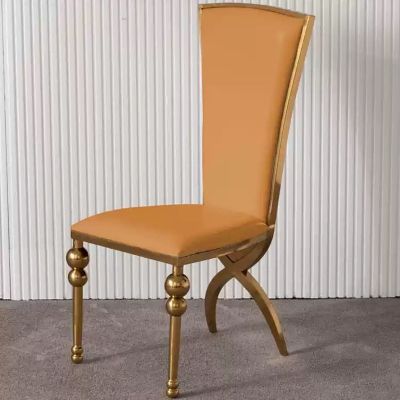2PCS Regal High-Back Gold Frame Dining Chairs More Colours Customisable