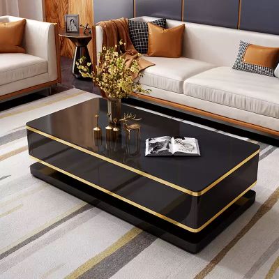 Lux Sintered Stone Piano Gloss Rectangle Coffee Table
