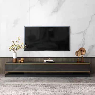 Lux Sintered Stone Piano Gloss Rectangular TV Stand/ TV Unit