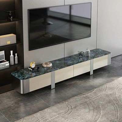 Lux Sintered Stone and Metal Rectangle TV Stand/TV Unit