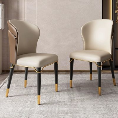 2PCS Modern Italian Style PU Leather Dining Chair YS825 More Colours Customisable