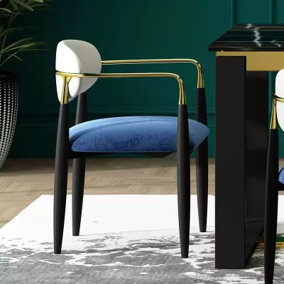 2PCS Modern Italian Style PU Leather Dining Chair YS826 More Colours Customisable