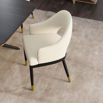 2PCS Modern Italian Style PU Leather Dining Chair YS834 More Colours Customisable