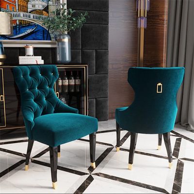2PCS Modern Italian Style Velvet Dining Chair YS838 More Colours Customisable
