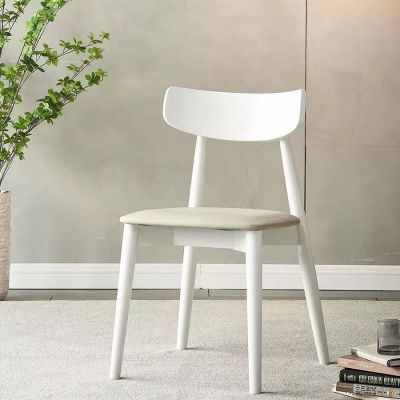 2PCS Modern Minimalist Wood and PU Leather Dining Chair YS843 More Colours Customisable