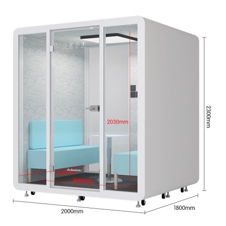 Sheet Metal Frame 4-6 People Soundproof Booth
