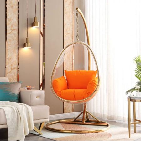 Blue/Red/Clear Hanging Bubble Chair Model A
