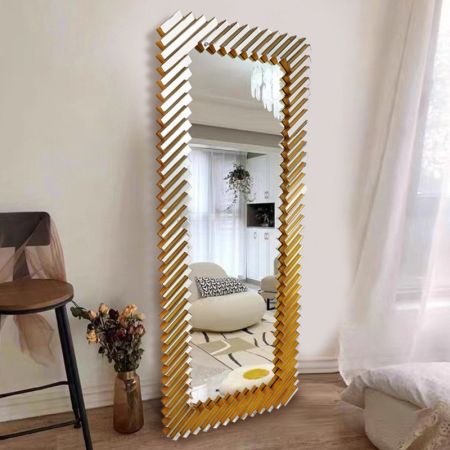 Mosaic Rectangle Silver Wall Mirror Model B
