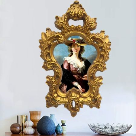 Irregular Baroque Silver Wall Mirror