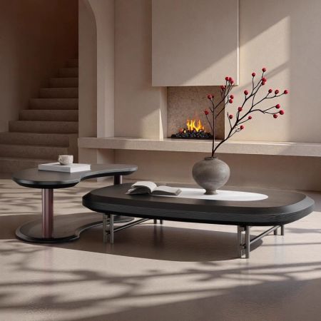 Snowstep Layered Cofee Table Set of 2