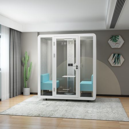 Sheet Metal Frame 2-3 People Soundproof Booth