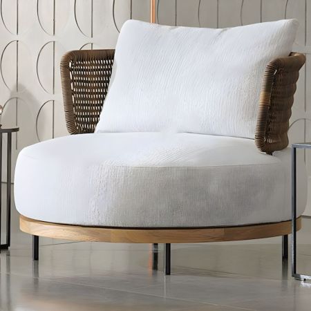 Durable AluminIum and Teak Wood Modern Outdoor Chair & Table Set 1+1+T More Sizes and Colours are Customisable