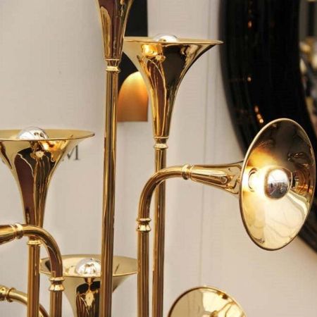 Gold Trumpt Floor Lamp (8 Heads)