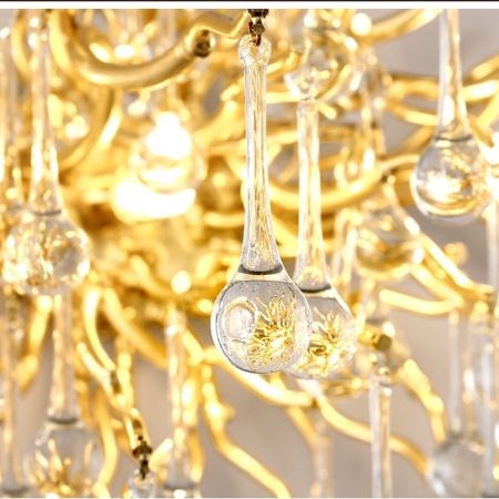 Glamourous Handmade Glass LED Wall Light Wall Sconce