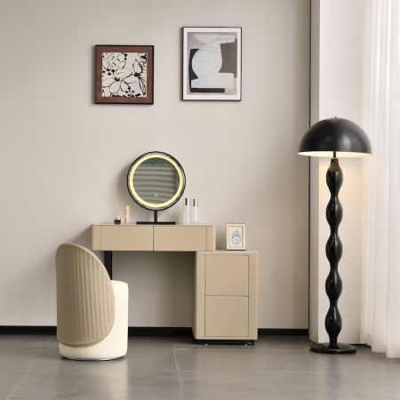 Mono Vanity Set with Dresser Mirror & Chair