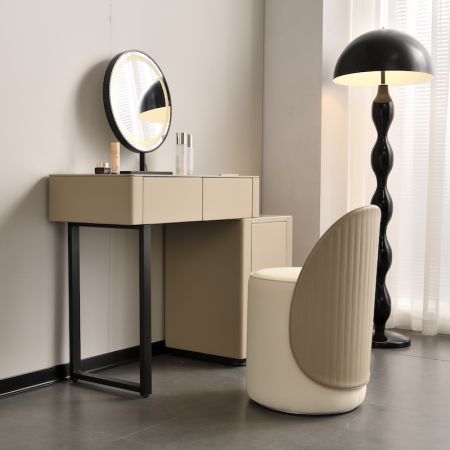 Mono Vanity Set with Dresser Mirror & Chair