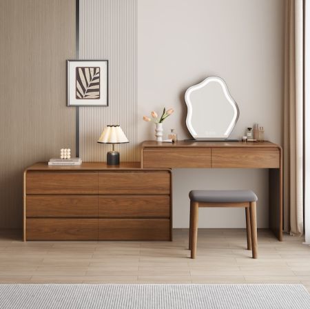 Aurelia Modern Vanity & Dresser Set with Mirror and Chair