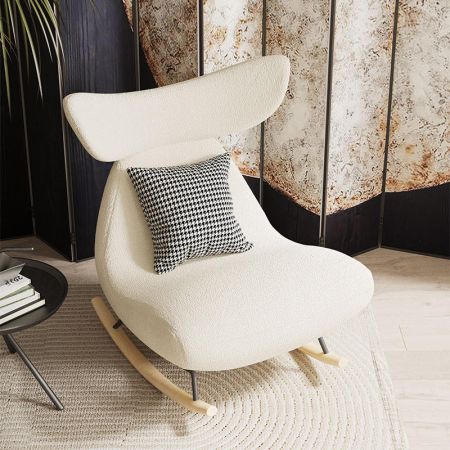 Whale Rocking Chair with Ottoman