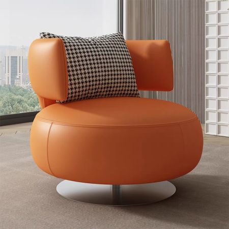 Silicone Leather Swivel Chair Accent Chair