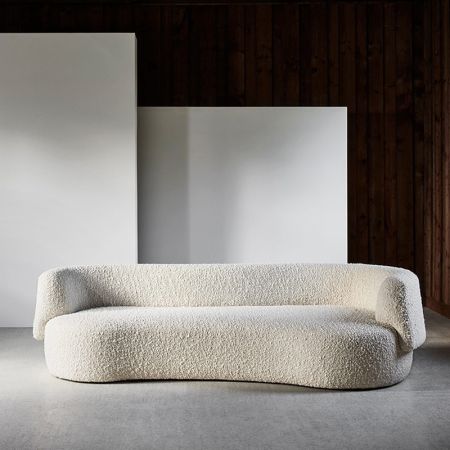 Lunar Arc Upholstered Sofa 4-8 Seater (Custom Colors & Sizes)