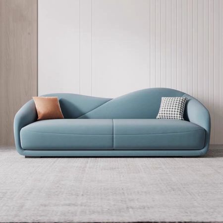 Modern Minimist Style Shell Curved Sofa 2-3 Seater (Custom Colors & Sizes)