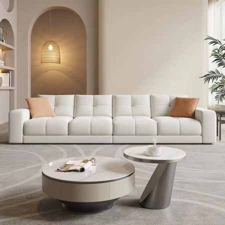 Italian Style Square Bread Sofa 1-3 Seater (Custom Colors & Sizes)