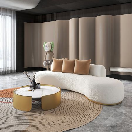 Sasha Curved Sofa 4-8 Seater (Custom Colors & Sizes)