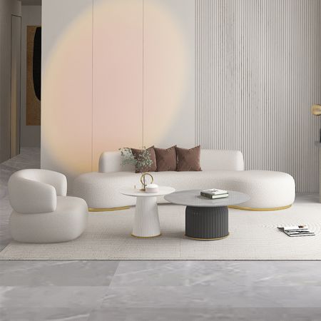 Sasha Curved Sofa 4-8 Seater (Custom Colors & Sizes)
