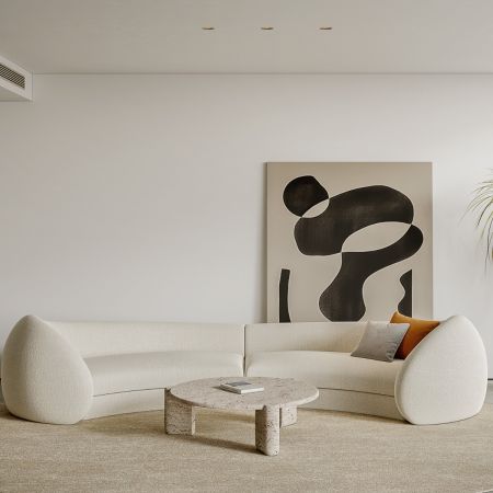 Big Ear Curved Modular Sofa 4-8 Seater (Custom Colors & Sizes)