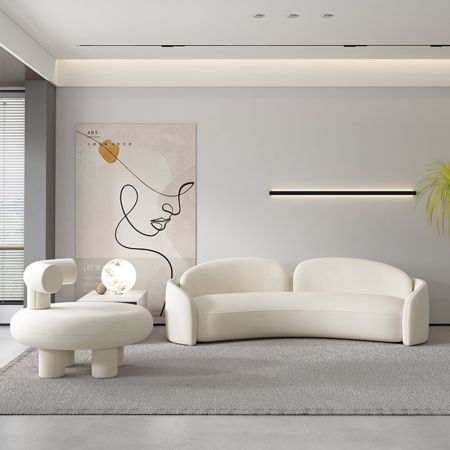 Resent Curved Sofa 4-8 Seater (Custom Colors & Sizes)