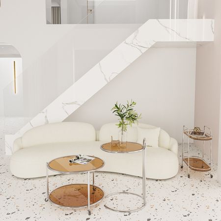 Resent Curved Sofa 4-8 Seater (Custom Colors & Sizes)