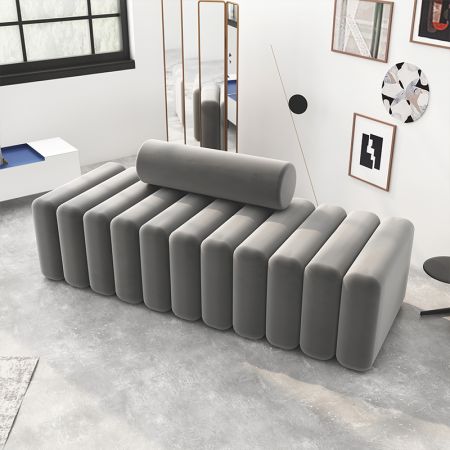 Minimalist New Moon Vertical Couch 1-3 Seater (Custom Colors & Sizes)