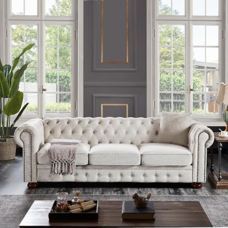 Post Modern Chesterfield Sofa JQCS2264 More Colours Materials Sizes Customisable