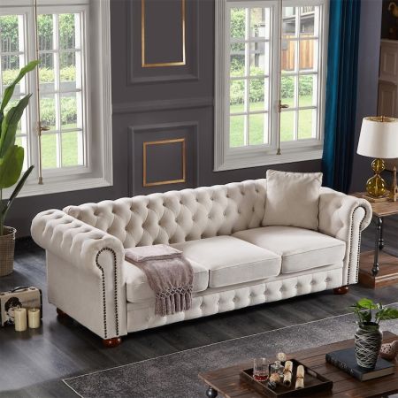 Post Modern Chesterfield Sofa JQCS2264 More Colours Materials Sizes Customisable